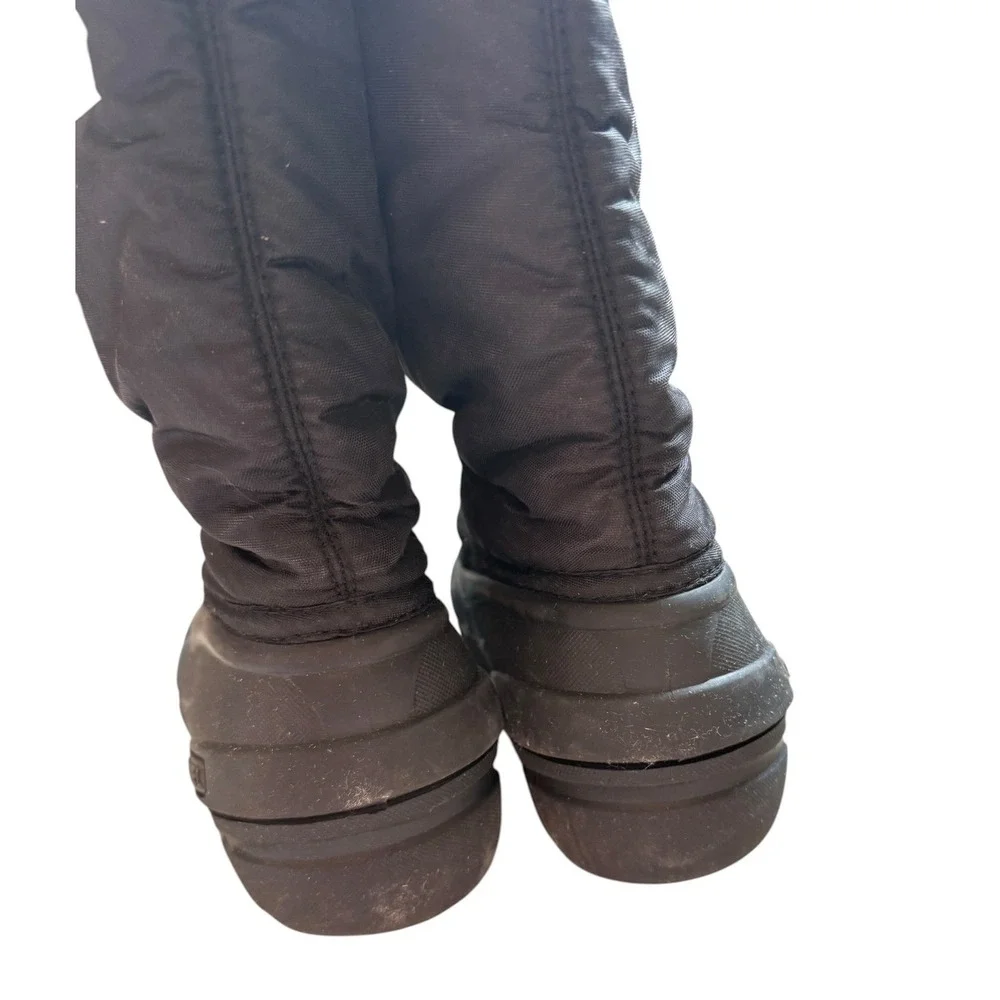 Sorel Cub Snow Boots Kids 4 Black Waterproof Insulated Winter NY1799-011